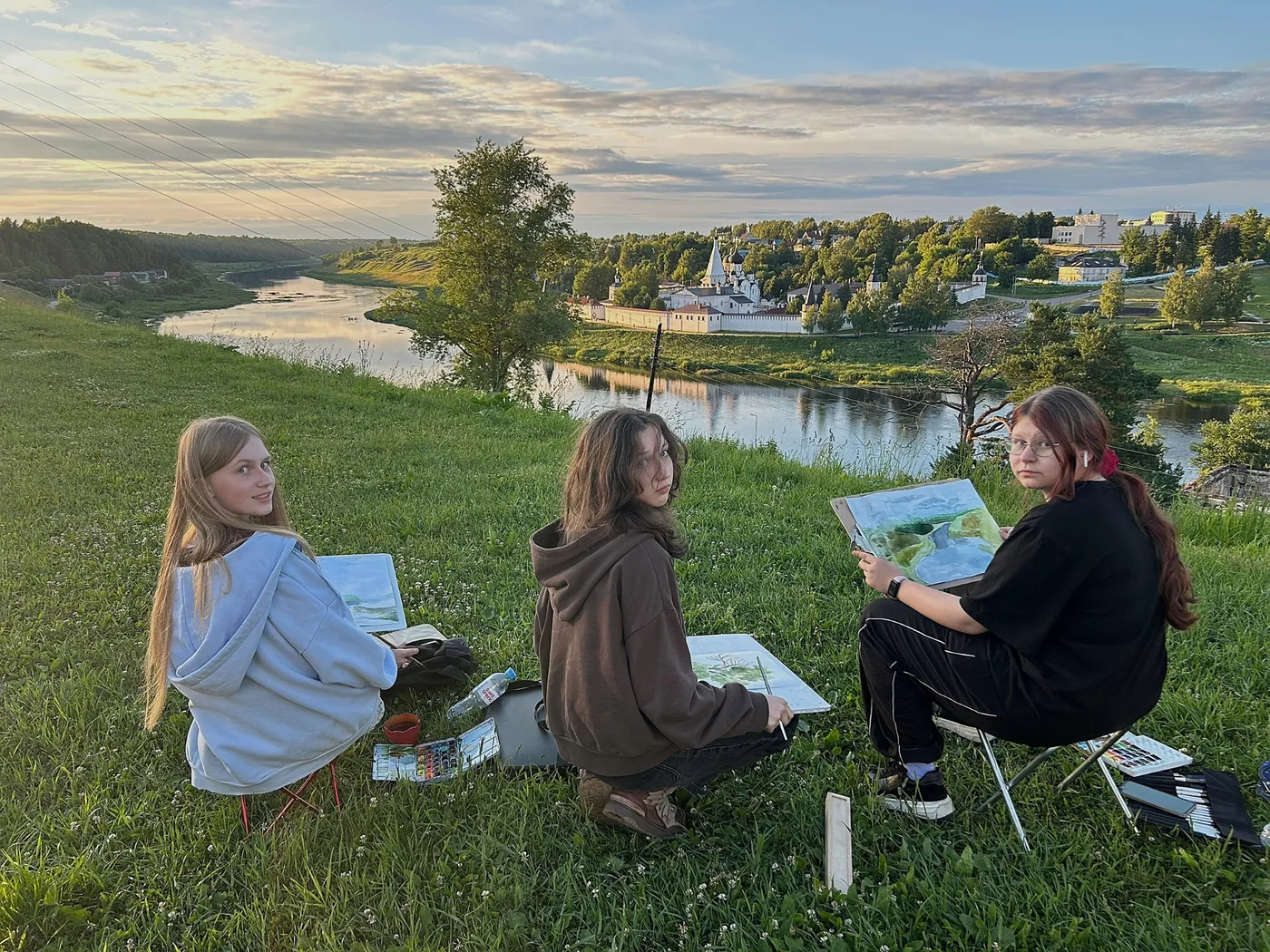 Пленэр с учениками